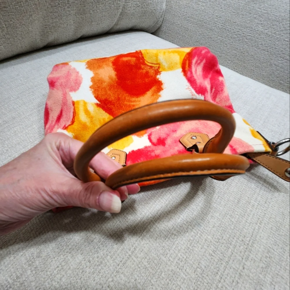 Like New Rare Coach Ashley Floral Shoulder Bag Handbag Purse